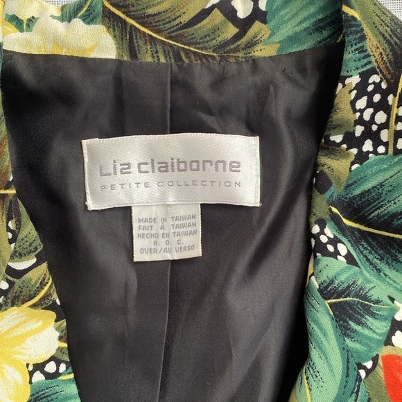 Liz Claiborne vintage botanical blazer. - Picture 5 of 12